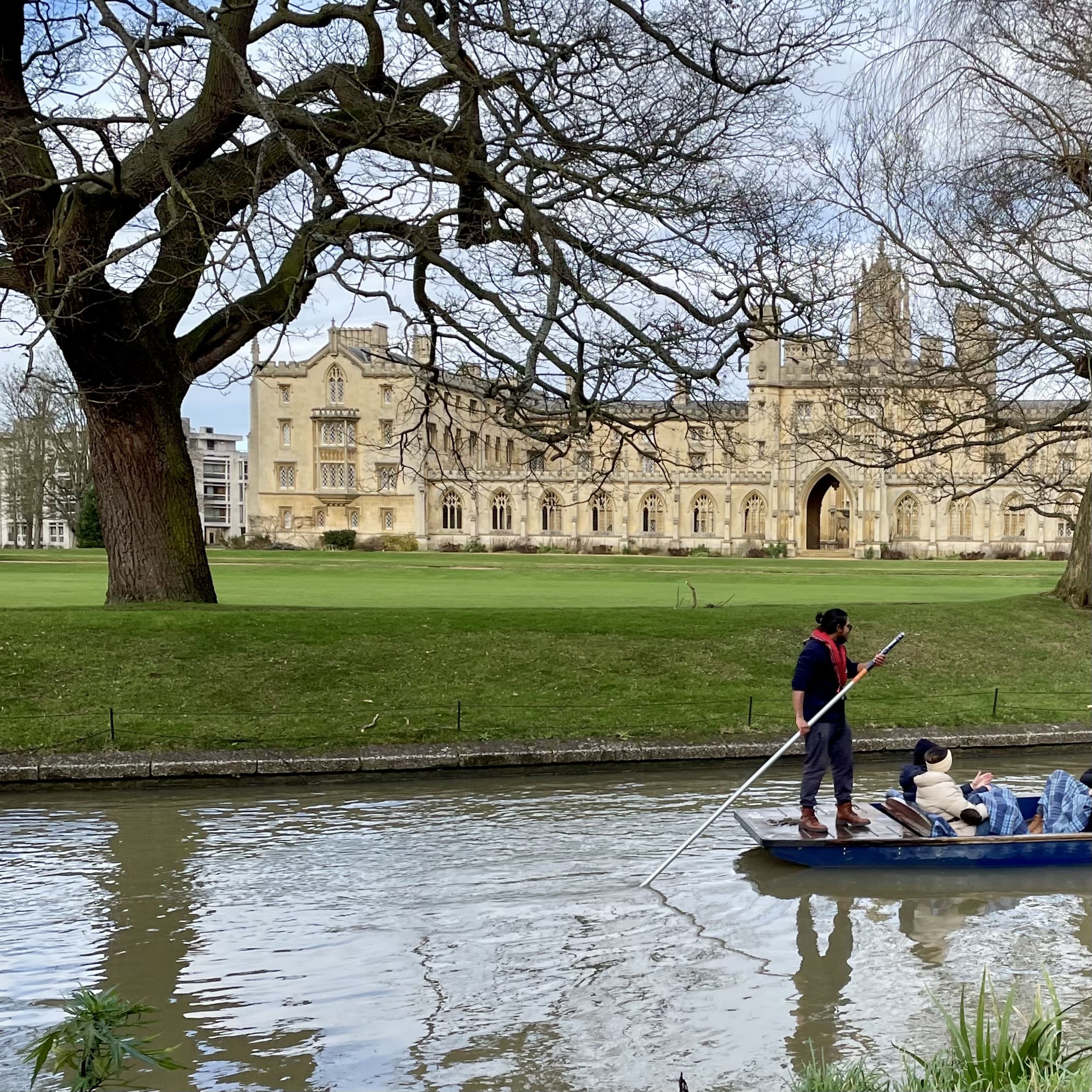Punting in the Cam, Cambridge University
